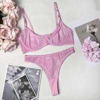 Conjunto de ropa interior Sexy sin costuras para mujer, Kit de sujetador de 2 piezas, trajes íntimos de encaje con realce, conjuntos exóticos sensuales, lencería - details 1
