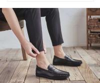 2024 zapatos de hombre informales transpirables formales con diseño de piel de cocodrilo hechos a mano de alta calidad - details 2