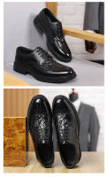 Zapatos de Cuero de Alta Gama para Hombres Zapatos Formales para Jóvenes Transpirables y de Moda - details 12