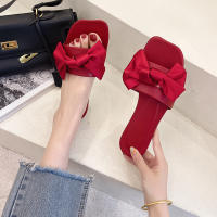 Verano nueva versión coreana moda cabeza cuadrada cubierta de pie fondo plano moda casual gran tamaño arco romano de las mujeres zapatillas geniales - details 3