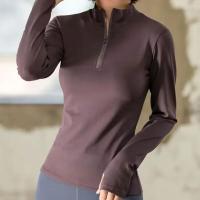 Camisas de Yoga de manga larga para mujer, Top deportivo para Fitness, Top de Yoga, ropa deportiva para gimnasio, ropa de manga larga para correr con realce - details 3