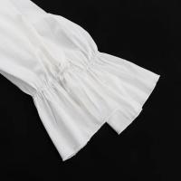 Elegante Vestido Mini de Cintura Alta con Encaje Manga Larga, Agujero en la Cintura, Lazo de Moda para Mujeres - details 2