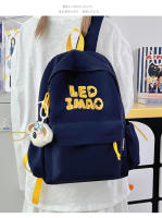 Mochila coreana simple de color sólido con alfabeto para estudiantes, mochila ligera de gran capacidad para viajes, mochila informal versátil - details 16
