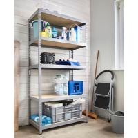 Almacenaje, 180X90X40cm, Metalica, Acero Galvanizado, Modular, 875kg de Carga, 5 estantes Ajustables, para Hogar, Trastero, Garaje (Acero, 90x40cm) - details 16