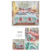 Juego de cuatro piezas mate, ropa de cama para estudiantes, grueso, agradable para la piel, estampado pequeño, juego de tres piezas - details 30