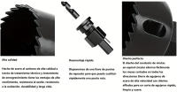 Conjunto de discos de taladro de tamaño variable 19PCS con 13 piezas de discos de taladro de propósito general 19mm-127mm mandrilos y llaves hexagonales en caja de almacenamiento ideal para madera tablero de gispo tablero de PVC - details 0