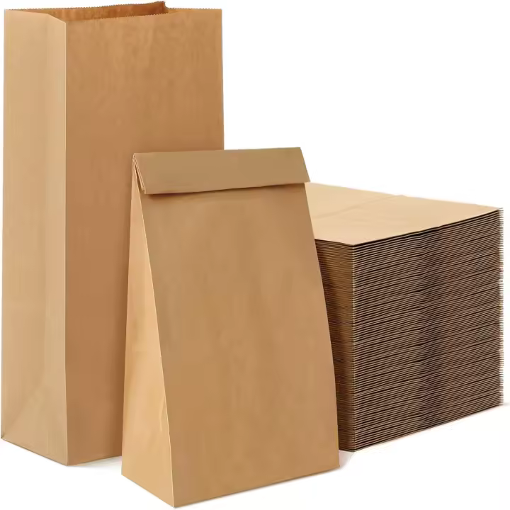 Bolsas de almacenamiento, bolsas de papel Kraft selladas, 50 piezas - 1