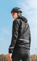 ROCKBROS-chubasquero impermeable para ciclismo, chaqueta ligera para motocicleta, abrigo transpirable reflectante con capucha, cortavientos para exteriores - details 3