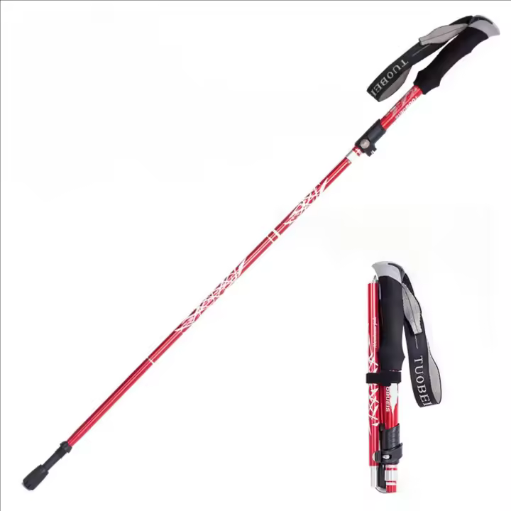 Bastones de Trekking Plegables WESTTUNE, 5 Secciones: Ligeros, Ajustables, con Agarre Antideslizante para Mayor - 1