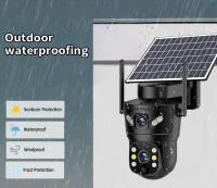 Cámara de Seguridad Solar Dual Lente V380 Visión Nocturna, Detección Humana PIR, Monitorización PTZ, 8MP, 4K, Inalámbrica, A prueba de agua, Uso externo y interior - details 11