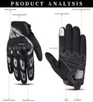 Guantes de Carreras SUOMY de Tamaño Grande XXL Negros con Decoración Elegante Antideslizantes y Transpirables para Moto Cierre de Pulgar Lavables en Agua - details 31