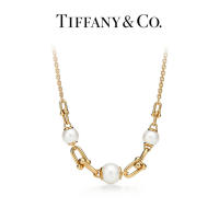 ΤΙΦΑΝΗ ™ Collar HardWear en oro amarillo con perlas de agua dulce, hebilla de herradura y eslabón de perlas - details 0