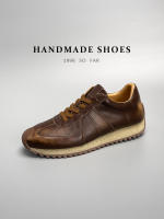 Zapatillas Deportivas de Cuero de Vaca de Alta Gama Calzado Casual para Hombres - details 0