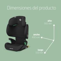 Coche Respaldo Alto, 3,5 - 12 años, 100 - 150 cm, Silla Coche ISOFIX, Protección Impactos Laterales G-CELL, Altura Ajustable, Abrochado Rápido y Fácil, Gris Básico - details 17