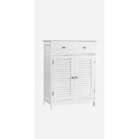 Armario de Baño, Mueble de Baño Estrecho, Cómoda de Baño, Cajonera con 4 Cajones, Armario con Puerta, Estante Ajustable, 30 x 55 x 82 cm, Gris Oscuro LHC41GY - details 14