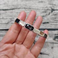 Pulsera geométrica de obsidiana negra personalizada para hombres y mujeres - details 2