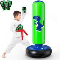 Boxeo Niños, Bolsa De Boxeo Inflable De Pie para 3-8 Niños, Pelota De Boxeo Regalos para Niños Y Niñas, Saco De Boxeo De Pie para Niños Set para Practicar Karate, Taekwondo, MMA - details 0