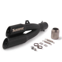 Silenciador de tubo de escape de doble orificio para motocicleta, silenciador Universal de 51mm, DB Killer para R3 Ninja ZX4R CBR125R DUKE - details 2
