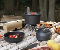 Batería de cocina para acampada, ligera de aluminio, para viajes y senderismo - details 8