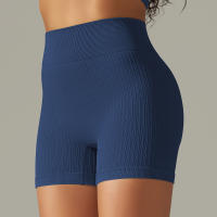 Hamidou-pantalones cortos de Yoga para mujer, Shorts deportivos de cintura alta, sin costuras, con realce de glúteos, para gimnasio, entrenamiento de verano - details 42