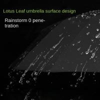 Paraguas plegable con hebilla de anillo inverso, sombrilla automática de negocios Premium, a prueba de viento y lluvia - details 4