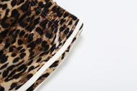 Pantalones Casuales Digitales con Estampado de Leopardo Cómodos y Cansados con Costura a Rayas de Otoño 2024 - details 6