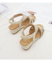 Zapatos bohemios de talla grande para mujer, zapatos de verano ligeros y sencillos para mujer, sandalias de tacón de cuña, zapatos de madre para mujer - details 9