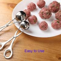 Herramienta de fabricación de bolas de carne, Clip de acero inoxidable, cuchara moldeadora de bolas redondas - details 1