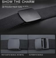 Militar de nailon con hebilla automática para caza al aire libre, cinturón de lona táctico multifuncional, cinturón de alta calidad para hombres - details 2