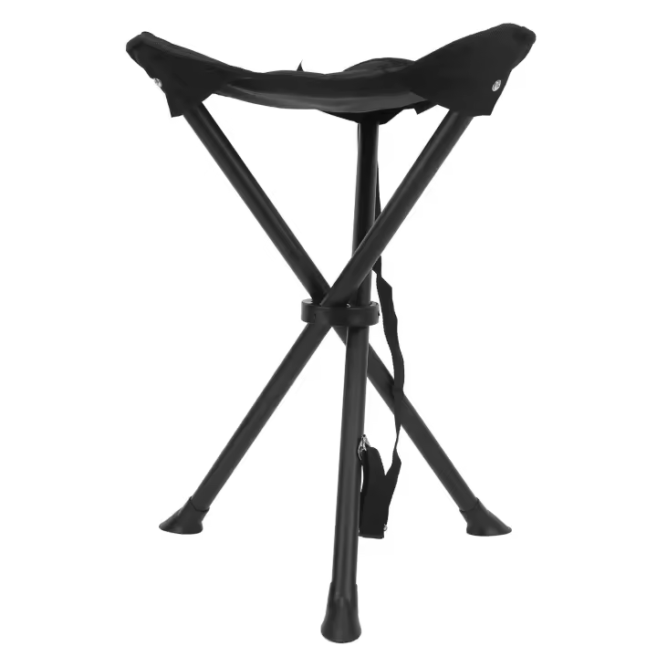 Una silla portátil con trípode y taburete plegable con una capacidad de peso de 200 kilogramos, perfecta para acampar, pescar al aire libre y - 1