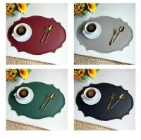 Mats de Villa de Cuero Personalizados Manteles de Mesa Retro Irregulares Aislantes de Calor - details 4
