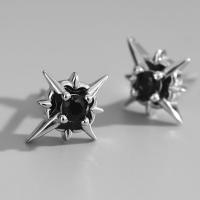 Pendientes de botón de aleación para hombres, joyería de moda, Simple, elegante, personalidad, 1 par - details 4