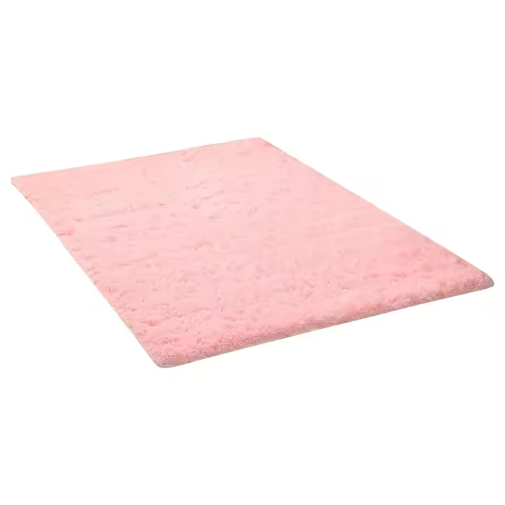 Alfombra de felpa esponjosa para decoración de sala de estar, alfombras modernas gruesas para dormitorio, antideslizantes, suaves y sólidas, 60x90cm - 1
