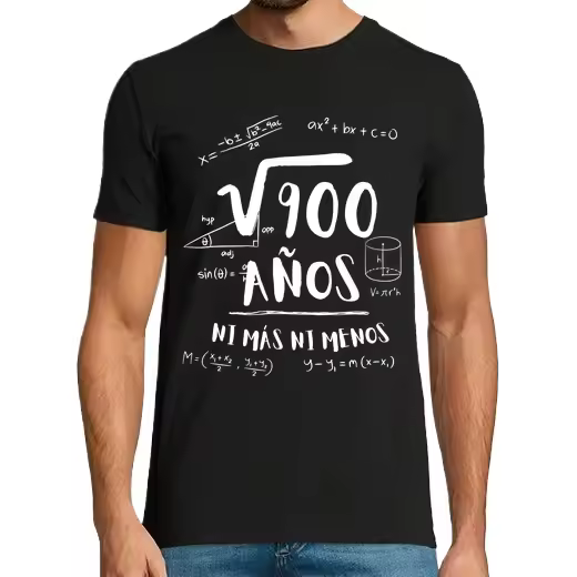 30 años ni más ni menos,Regalo de cumpleaños para hombre, camisetas informales de algodón con cuello redondo - 1
