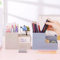 Contenedor de papelería, estuche de cosméticos, estante de maquillaje, utensilios de oficina, portalápices, organizador de escritorio - details 4