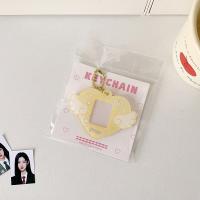 Con llavero Mini soporte para sesión fotográfica, colgante de ala de corazón de amor, decoración colgante, marco para sesión fotográfica de identificación, imagen de ídolo, tarjeta fotográfica - details 7