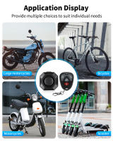 Alarma de Bicicleta Inalámbrica 110dB Resistente al Agua para Exteriores Control Remoto Alarma de Vibración para Motocicleta Protección de Seguridad - details 9