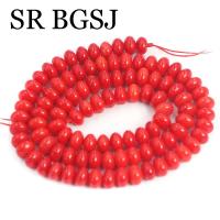 4x6mm Rondelle naranja mar bambú Coral forma cilíndrica hacer joyería DIY collar pulsera accesorios cuentas sueltas - details 4