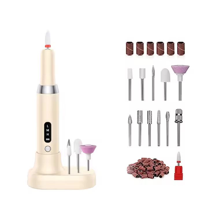 Pulidor de uñas eléctrico, brocas profesionales, eliminación de pulido de uñas, lijado de arte, pluma de Lima, máquina de manicura, C - 1
