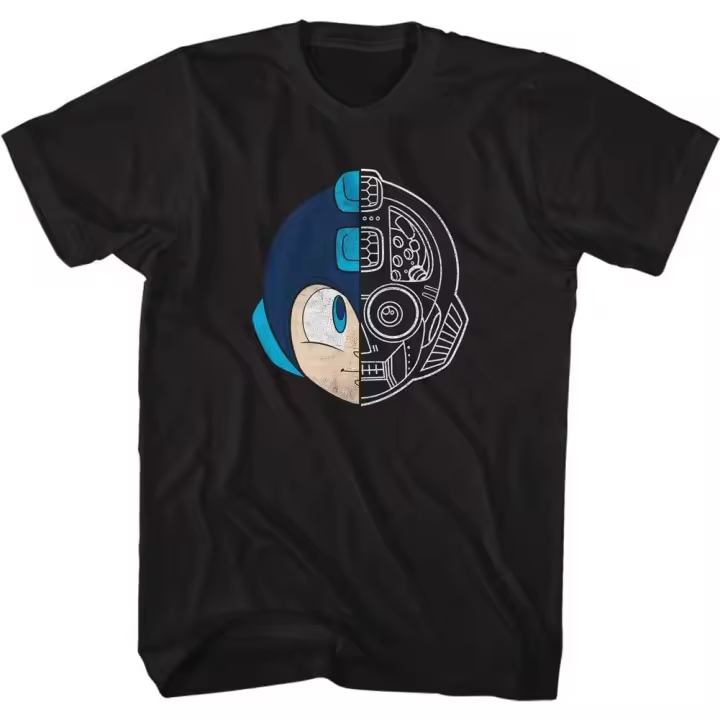 Camiseta de manga corta para adulto, camisa con estampado de Mega Man, videojuego - 1