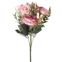 Flores artificiales de estilo europeo, flores falsas decorativas de seda de gran tamaño, arreglo Floral para boda, arreglo Floral DIY - details 11