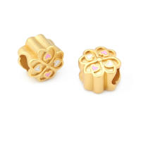Pulseras de Brass Dorado Mate 4PCS Grande Agujero Abalorios para Hacer Joyas DIY - details 98