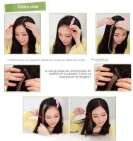 Peluca de Cabello de Color Sólido Estilo rizado, Corte, Teñido de Orejas, Una Pieza, 30 Colores Disponibles - details 0