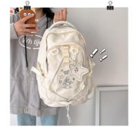 Mochilas de gran capacidad en rosa, bolso de diseñador de lujo para mujeres, mochilas escolares Oxford con cremallera, bolso de - details 1
