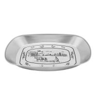 Plato de cena de hojalata de grado alimenticio para servir barbacoa, fácil de limpiar para acampar, Picnic al aire libre, barbacoa - details 7