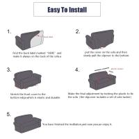 Sofa Cover Stretch Couch Cover Solid Color Sofa Slipcover for Living Room Chair Furniture Protector Home Decor 1/2/3/4-seater - details 7