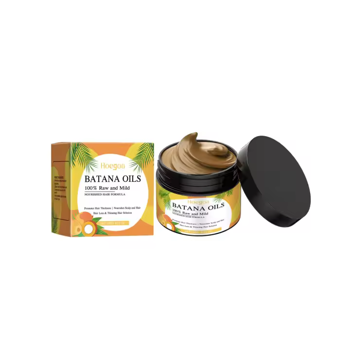 Batana nutre suavemente el cabello seco y encrespado, fuerte, esponjoso y suave, mascarilla para el cabello brillante - 1