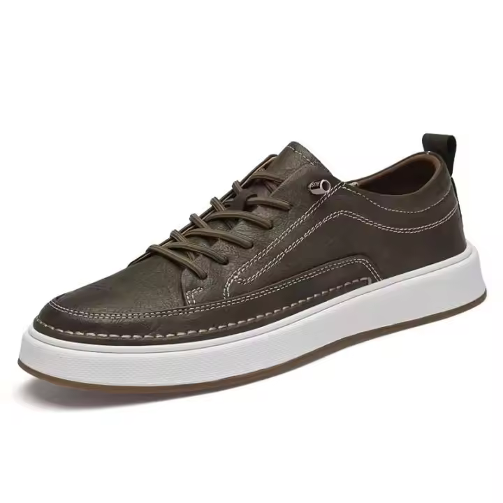 Nuevos zapatos de fiesta de cuero estilo italiano para hombre con corbatas de vaca, calzado deportivo informal de negocios, marca talla 47 - 1