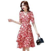 Vestido floral dulce francés para mujer en verano 2025, nueva falda adelgazante que abraza la cintura - details 0