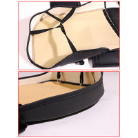 Funda de cuero PU de lujo para asiento de coche, Protector de cojín delantero negro, accesorio Universal para asiento de coche - details 5